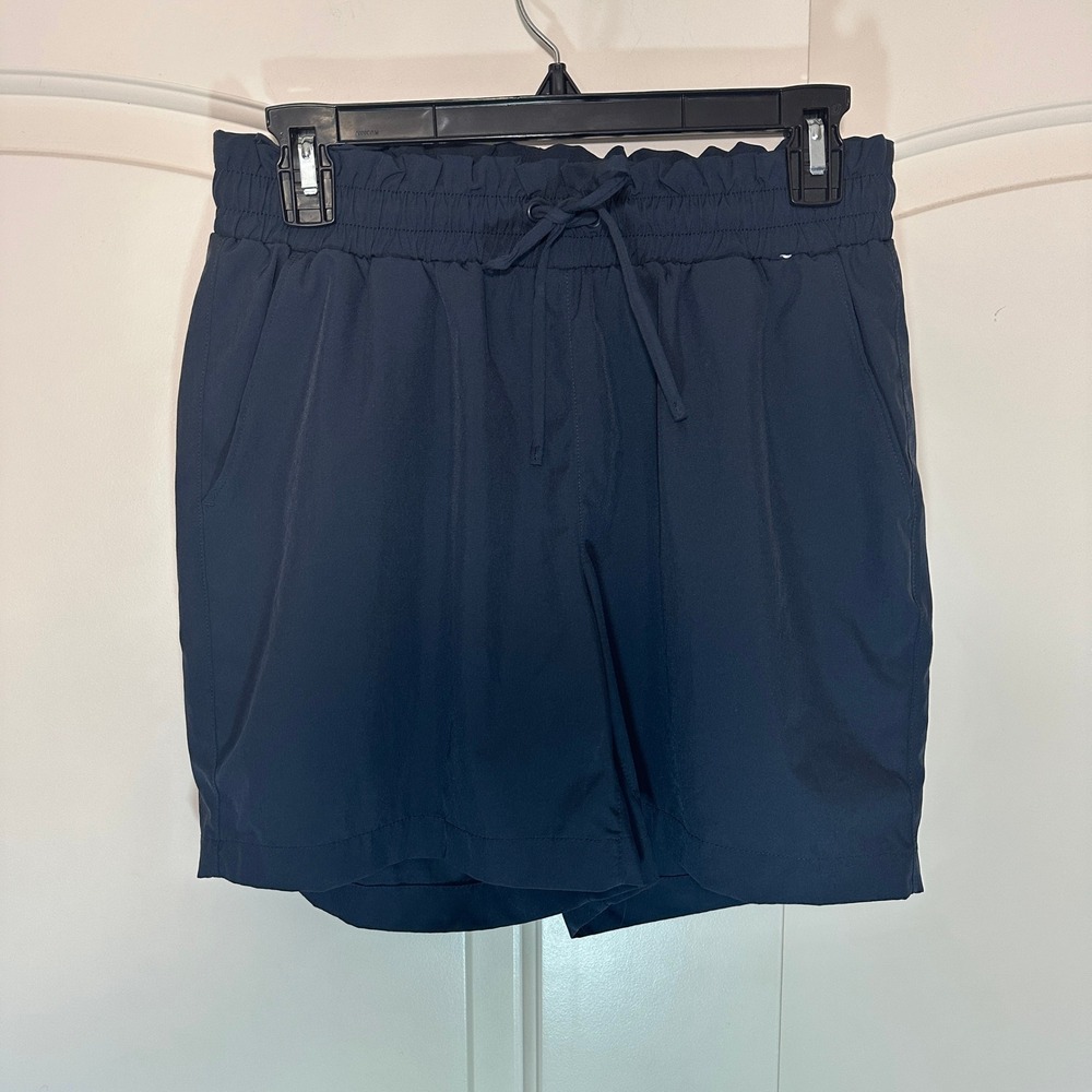 Mondetta Performance Shorts Athletic Drawstring Paperbag Waist Pockets Blue S‎ - Picture 2 of 4